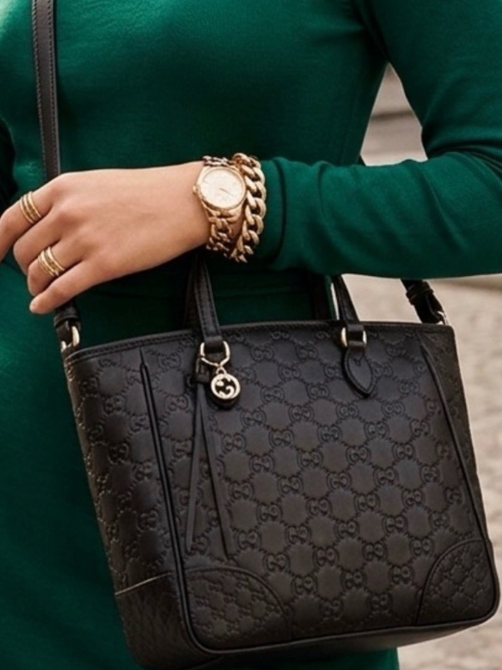 🆕 Gucci Italy Leather Crossbody Bag